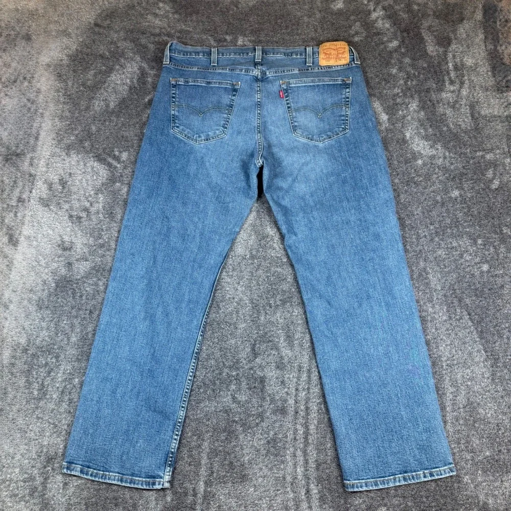 Levi's 559 Relaxed Straight Jeans Mens 38x30 Medium Wash Blue WaterLess Denim